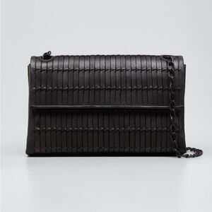 Nancy Gonzalez Madison Woven Leather Shoulder Bag